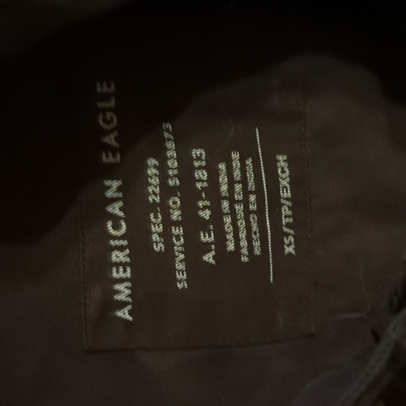 American Eagle Black Jacket with Hood - Picture 2 of 2